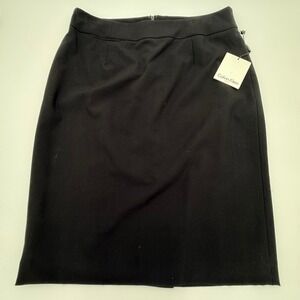 Calvin Klein Womens Black Pencil Skirt Business Professional Size 10 NWT